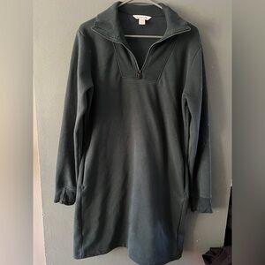 Athleta Dark Green Quarter-Zip dress